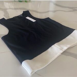 Sanctuary Black and White Crop Top